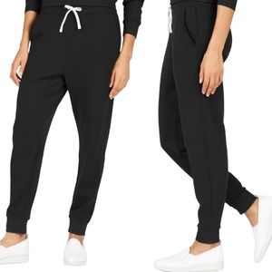 Everlane Sweat Pant Joggers Track Pants High Rise Organic Cotton Black NEW Small